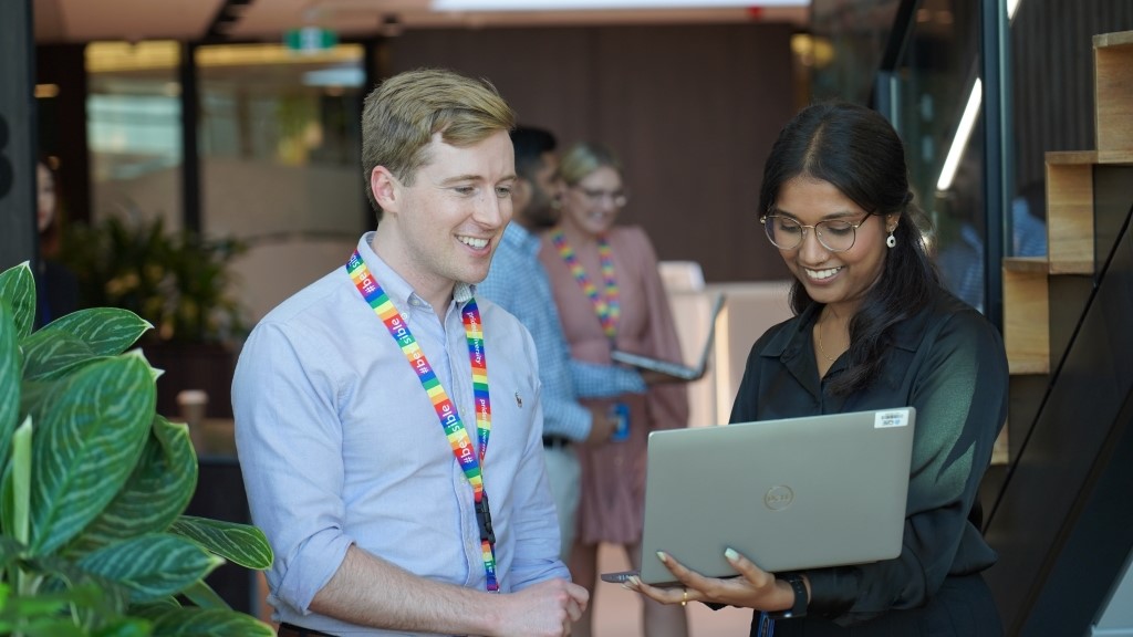 QBE graduates at the QBE Sydney office