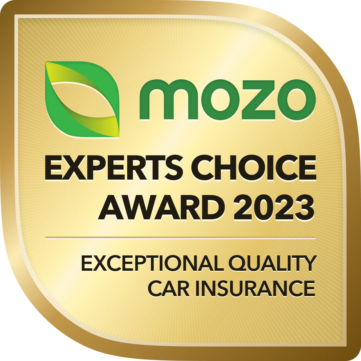 Mozo Experts Choice Award 2023 - Exceptional Quality Car Insurance