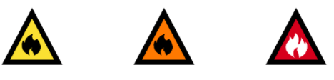 Australian Warning System bushfire icons