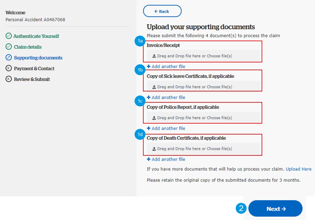 eclaims user guide step 4