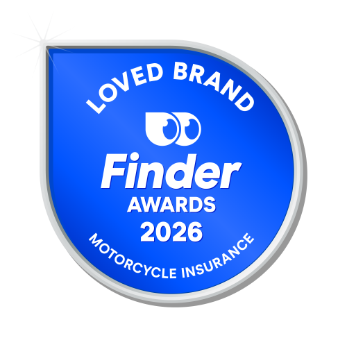 Finder Awards 2026 - Motorcycle Insurance Loved Brand Award Winner