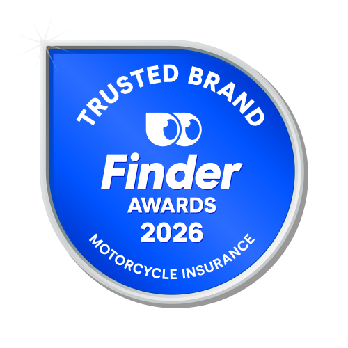 Finder Awards 2026 - Motorcycle Insurance Trusted Brand Award Winner