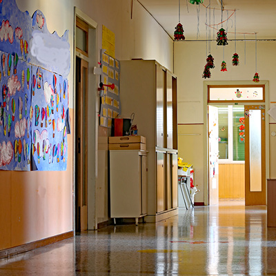 School corridor