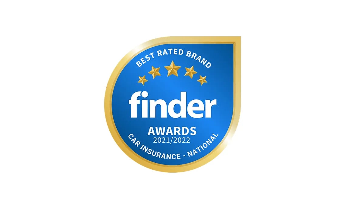 Finder National Car Insurance Brand for Customer Satisfaction in 2021/2022 Award