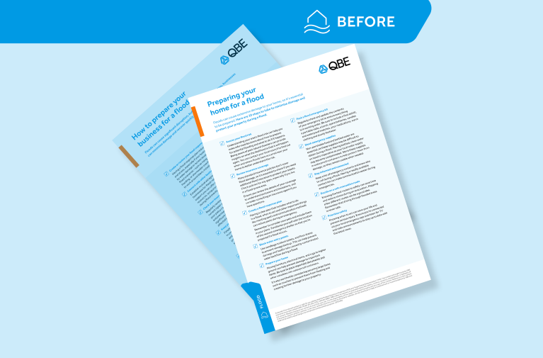 Before flood checklist image