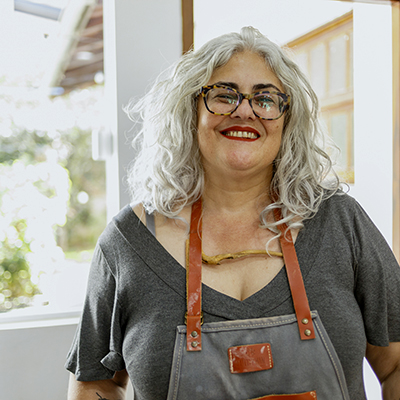 Smiling female business owner