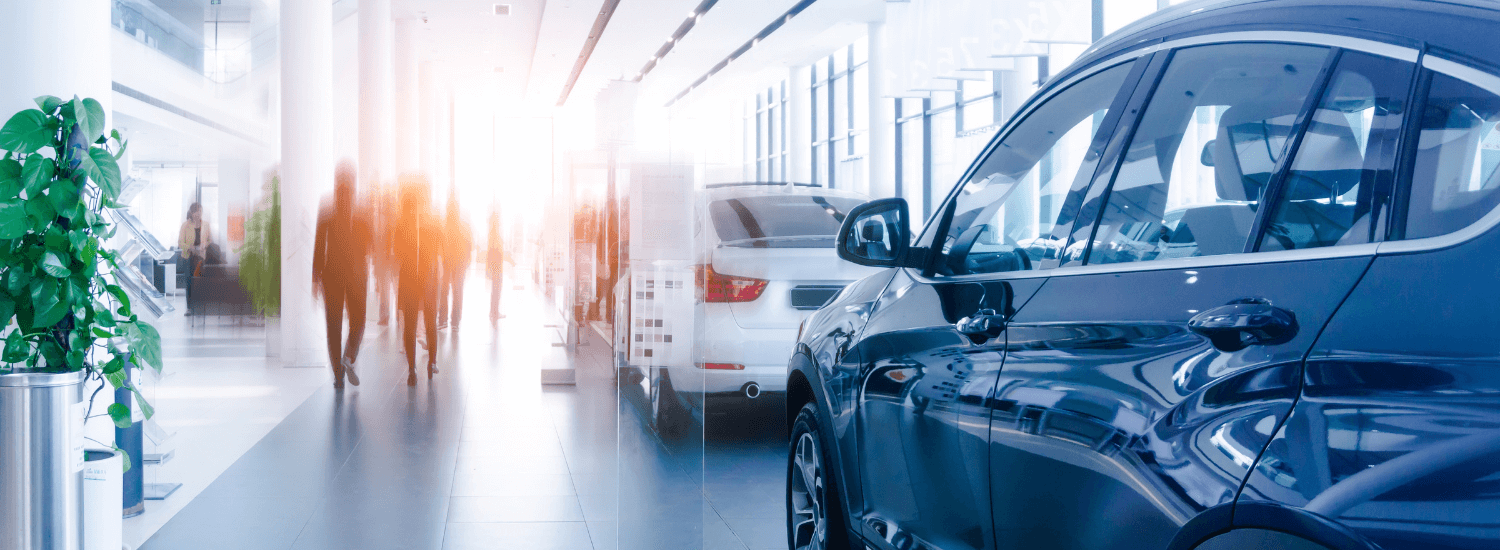 Modern cars salesroom