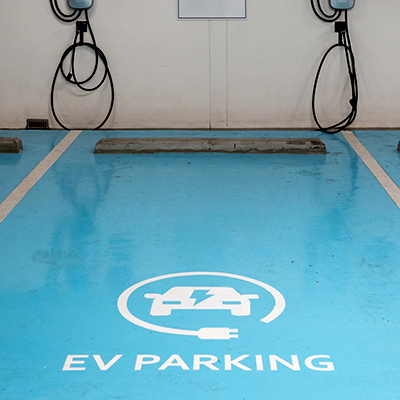 Electric vehicle parking space