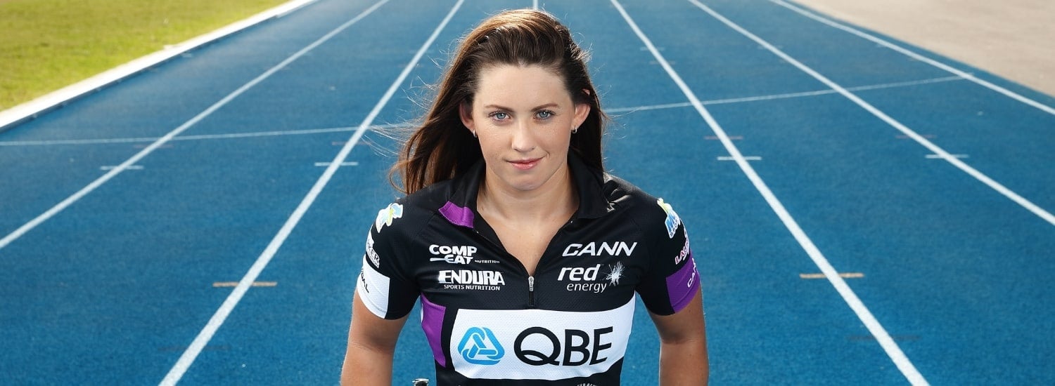 QBE Ambassador Lauren Parker at the track