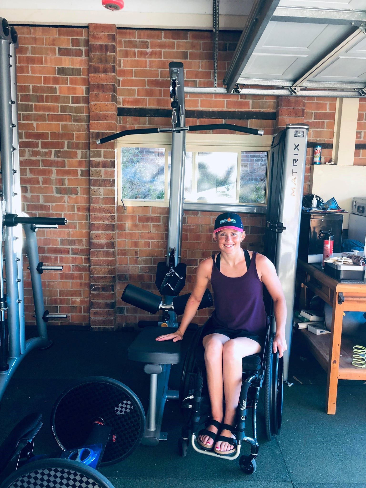 Lauren Parker training at home