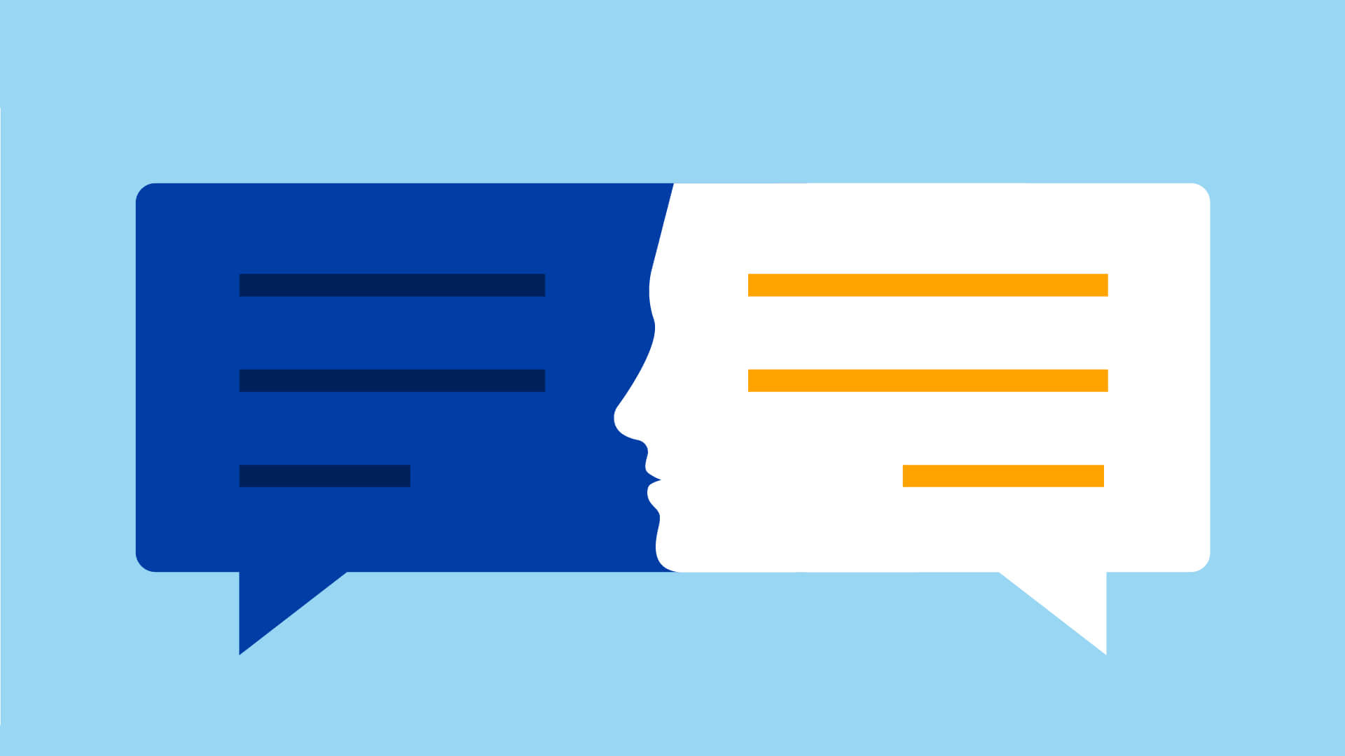 Speech bubble graphic