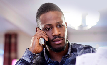 Man on phone