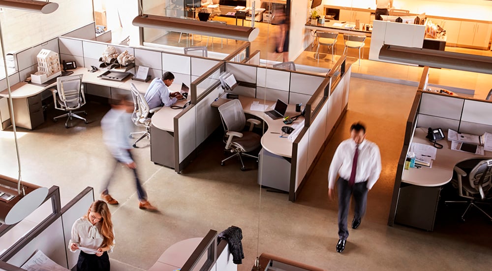 Business people at work in the office