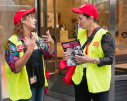 QBE Foundation Chair helps sell The Big Issue