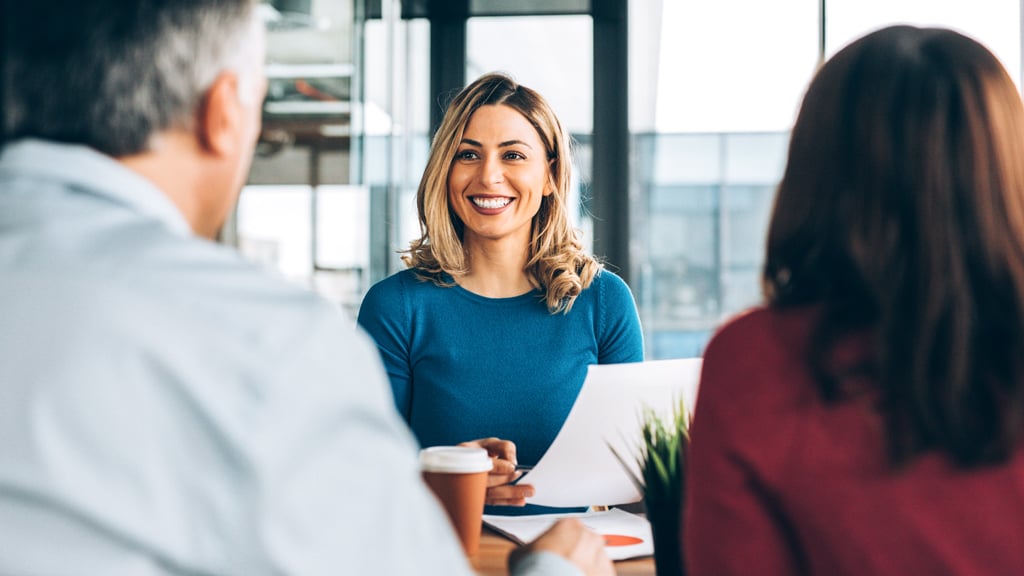 Professional woman in meeting