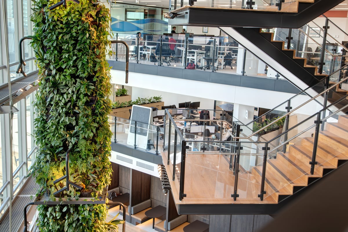 Picture of inside QBE Insurance Sydney George Street office