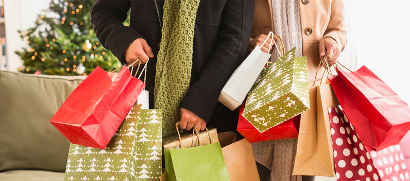 holiday shopping bags