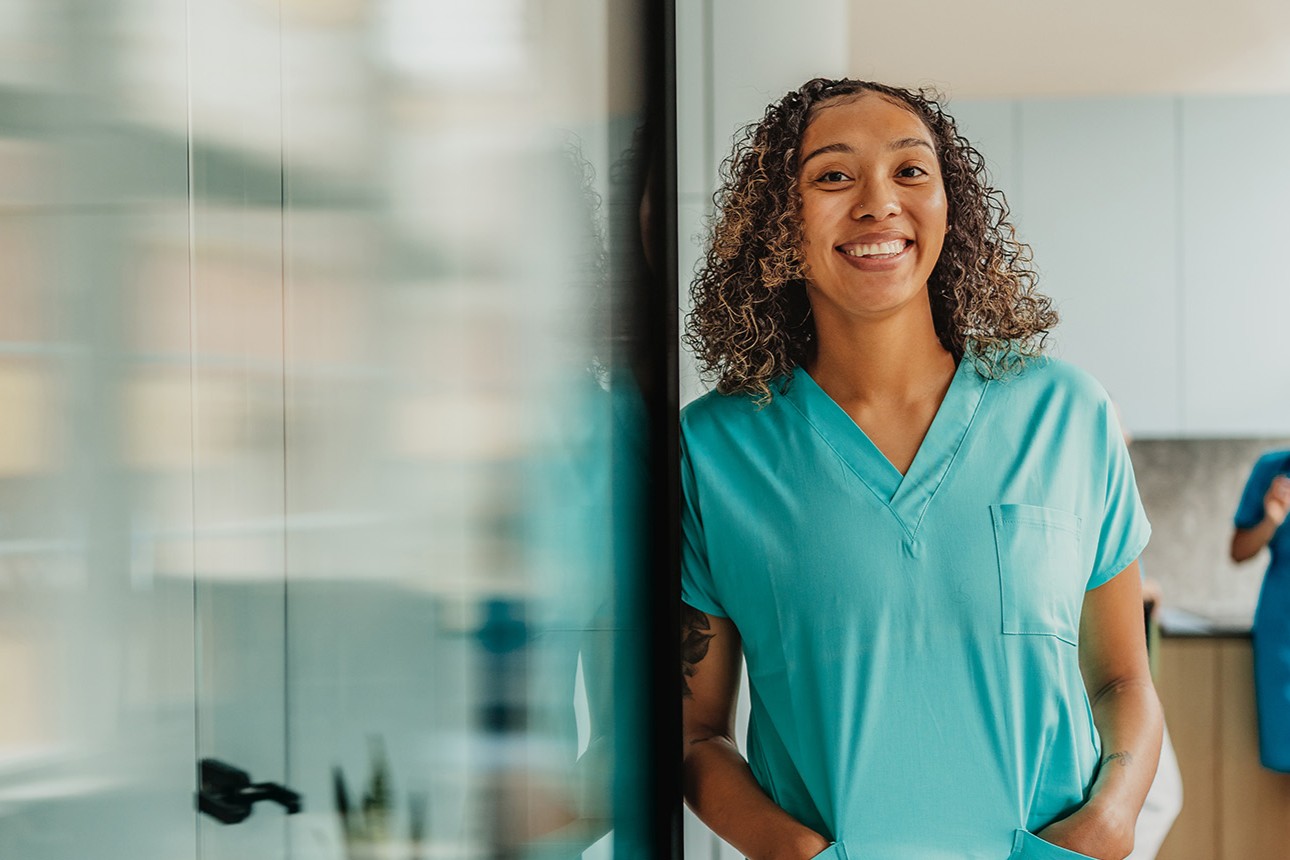 woman in scrubs